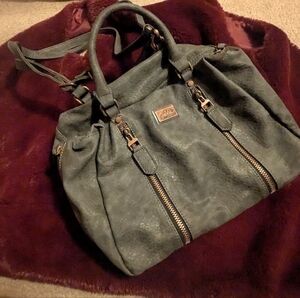 Elegant Gray Satchel Bag (concealed carry)